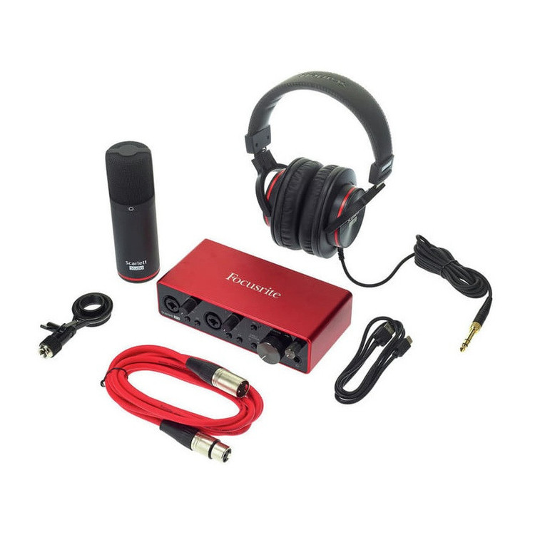 پک استودیویی کارت صدا فوکوس رایت مدل Scarlett 2i2 Studio 3rd Gen