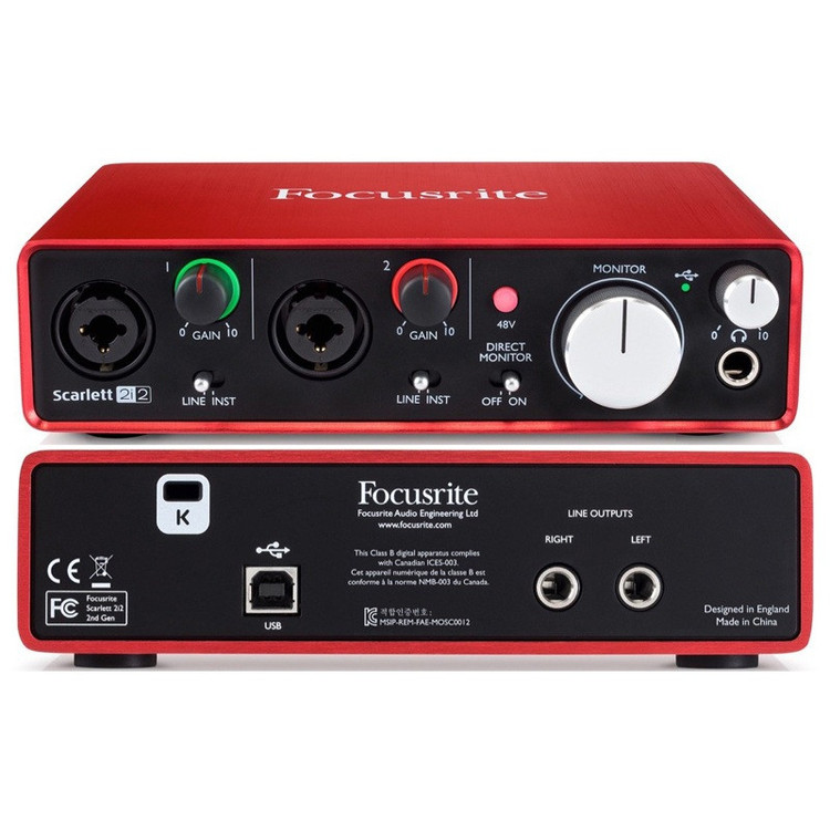 پک استودیویی کارت صدا فوکوس رایت مدل Scarlett 2i2 Studio 3rd Gen